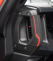 2021-2023 Bronco Raptor OEM M-7220-BCF 3pc Carbon Fiber & Orange Grab Handles