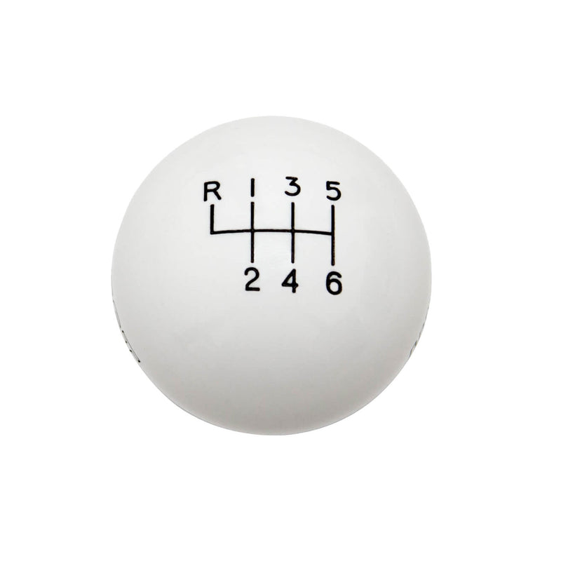 2015-2023 Mustang Hurst 6-Speed Manual Trans. White Gear Shifter Shift Knob