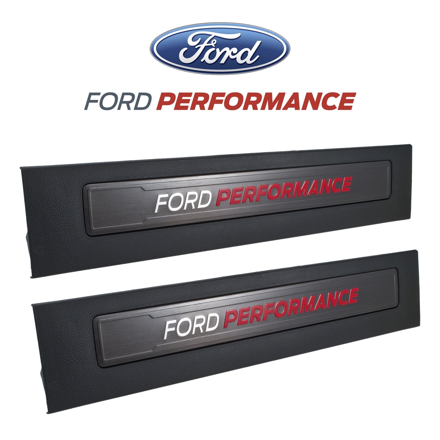 2015-2022 F150 SuperCrew Ford M-1613208-F15A Bottom Door Step Sill Plates Pair