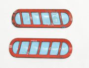 2010-2014 Mustang GT Polished Stainless Door Defroster Vents - Pair