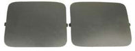 1987-1989 Mustang Hatchback Quarter Panel Shock Access Hole Covers - Smoke Gray
