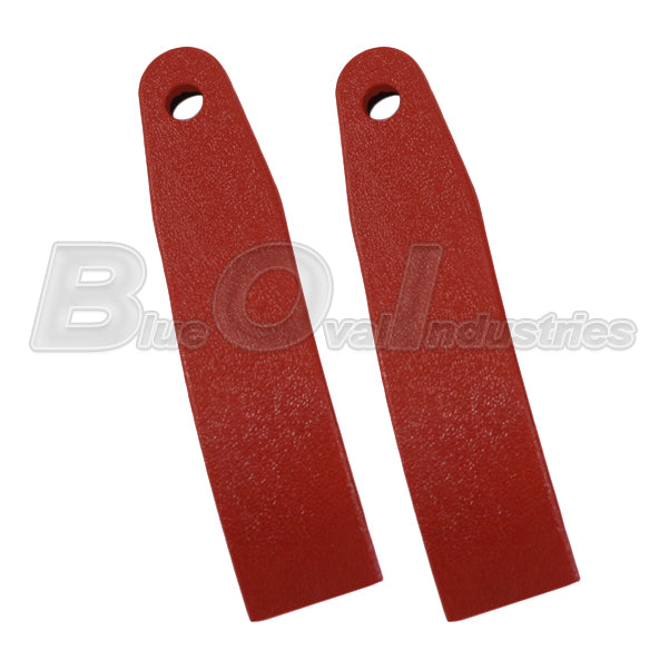 19791993 Mustang Male Seat Belt Holder Sleeves Covers Pair Scarlet