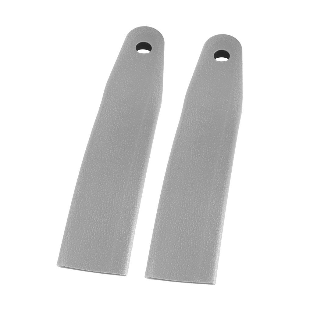 1990-1993 Mustang Male Seat Belt Holder Sleeves Covers Pair - Titanium Gray