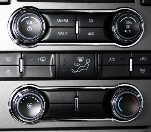 thumbnail image 2 of UPR Billet Mirror Control Bezel & Knob Kit For 2010-2014 Mustang GT V6 – Satin Finish 2 of 4