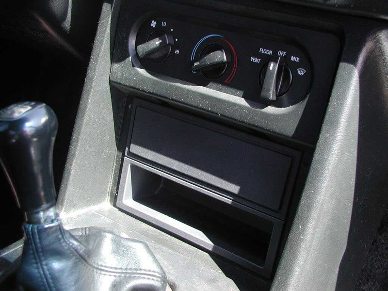 1987-1993 Ford Mustang Cobra R Radio Delete Plate Cover Black 