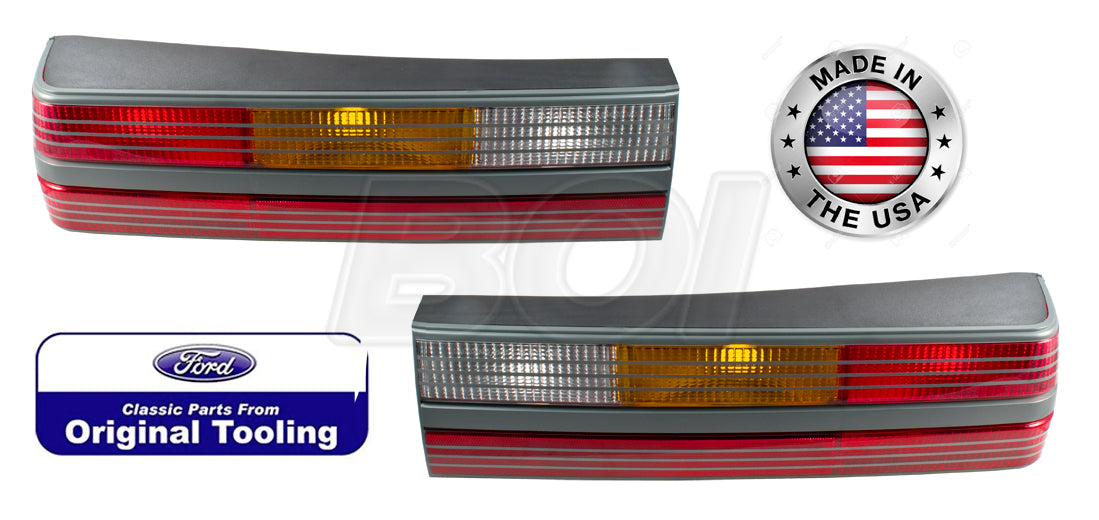 LUCES TRASERAS PAR MUSTANG 65-66 MICAS ,JUEGO DE MOLDURAS, CARCASAS Y