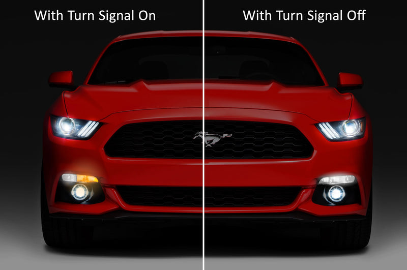 2015-2017 Mustang SMD LED Switchback Amber White Turn Signal Parking Light Bulbs