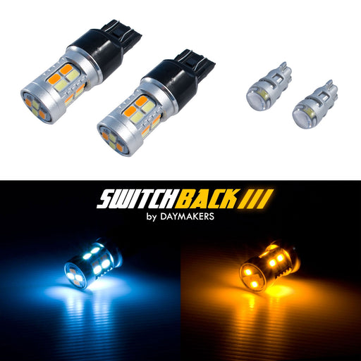 2015-2017 Mustang SMD LED Switchback Amber White Turn Signal Parking Light Bulbs