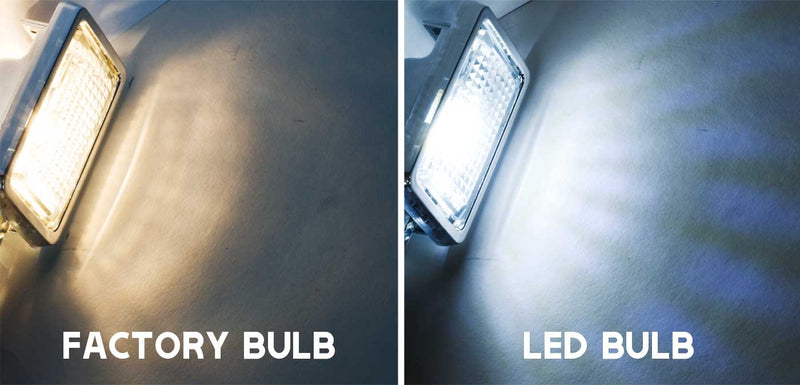 1986-1993 Ford Mustang Sunroof Interior Dome Light Lens Assembly w/ LED Bulb