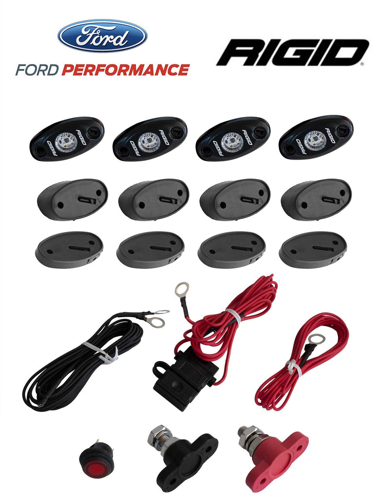 Ford Bronco Ranger M-15200-RUNA RIGID 4pc Amber LED Off Road Rock Light Kit