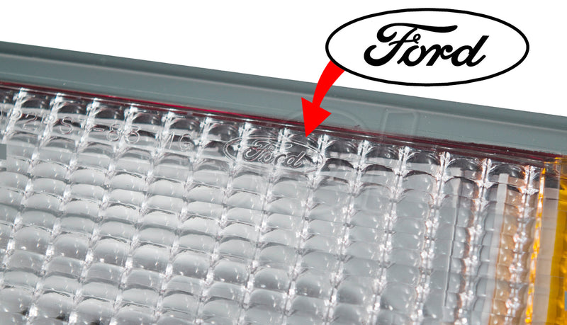 1983-1986 Mustang SVO & Cobra Passenger BLACK Side Tail Light Taillight Lens RH