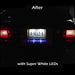 1979-1993 Mustang Rear License Plate Light Lense Covers w/ 194 LED Bulbs, Screws