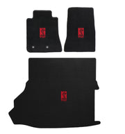 2015-2018 Shelby w Shaker Black Ultimat 3pc Floor & Trunk Mats Red GT350R Snake