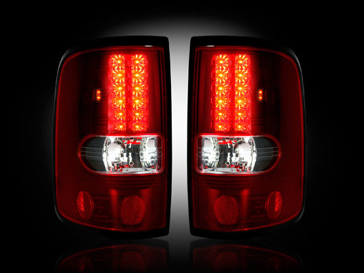 RECON 2004-2008 Ford F-150 Rear LED Left & Right Tail Lights Red Lens Finish