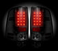 2013-14 Dodge Ram Rear Brake & Reverse Dark Smoked Taillights w/ Brake LED Bulbs