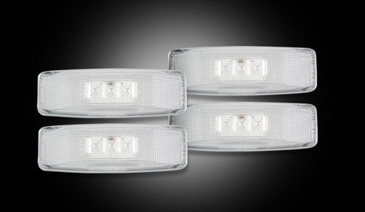 1994-2002 Dodge Truck Dually Clear LED Rear Fender Side Marker Lights Lamps