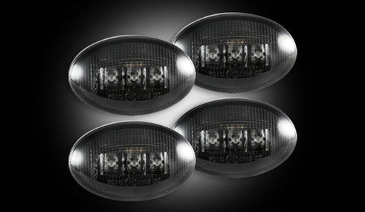 1999-2010 Ford F250 350 Dually Smoked LED Rear Fender Side Marker Lights Lamps