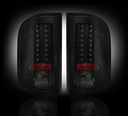 2007-2013 Chevy Silverado Rear Brake & Reverse Smoked Taillights w/ LED Bulbs