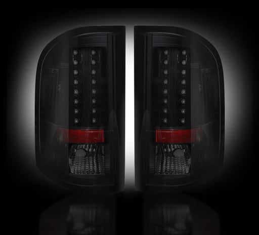2007-2013 Chevy Silverado Rear Brake & Reverse Smoked Taillights w/ LED Bulbs