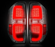 2014-2017 Toyota Tundra Rear Brake & Reverse Smoked Taillights w Brake LED Bulbs