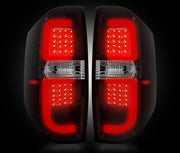2014-16 Toyota Tundra Rear Brake Reverse Red Smoked Taillights w Brake LED Bulbs