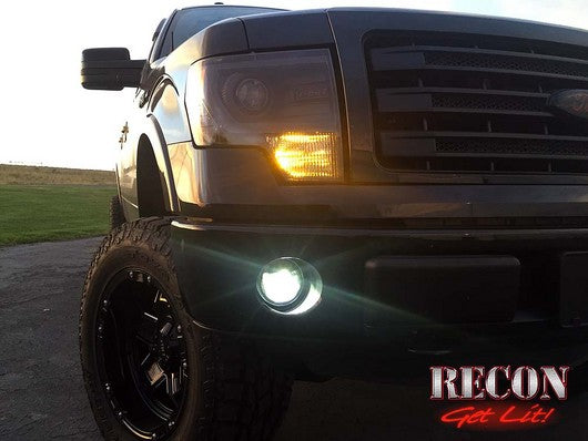 2009-2014 Ford F-150 Direct Fit CREE LED Clear Lower Fog Lights Lamps Pair