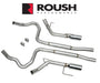 2005-2009 Ford Mustang GT Roush 403936 2.5" Cat Back Exhaust System Chrome Tips