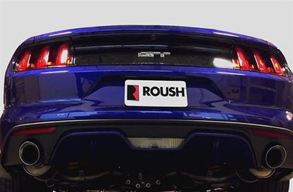 2015-2017 Mustang GT 5.0 Roush Axle Back Exhaust System & X-Pipe Resonator Kit
