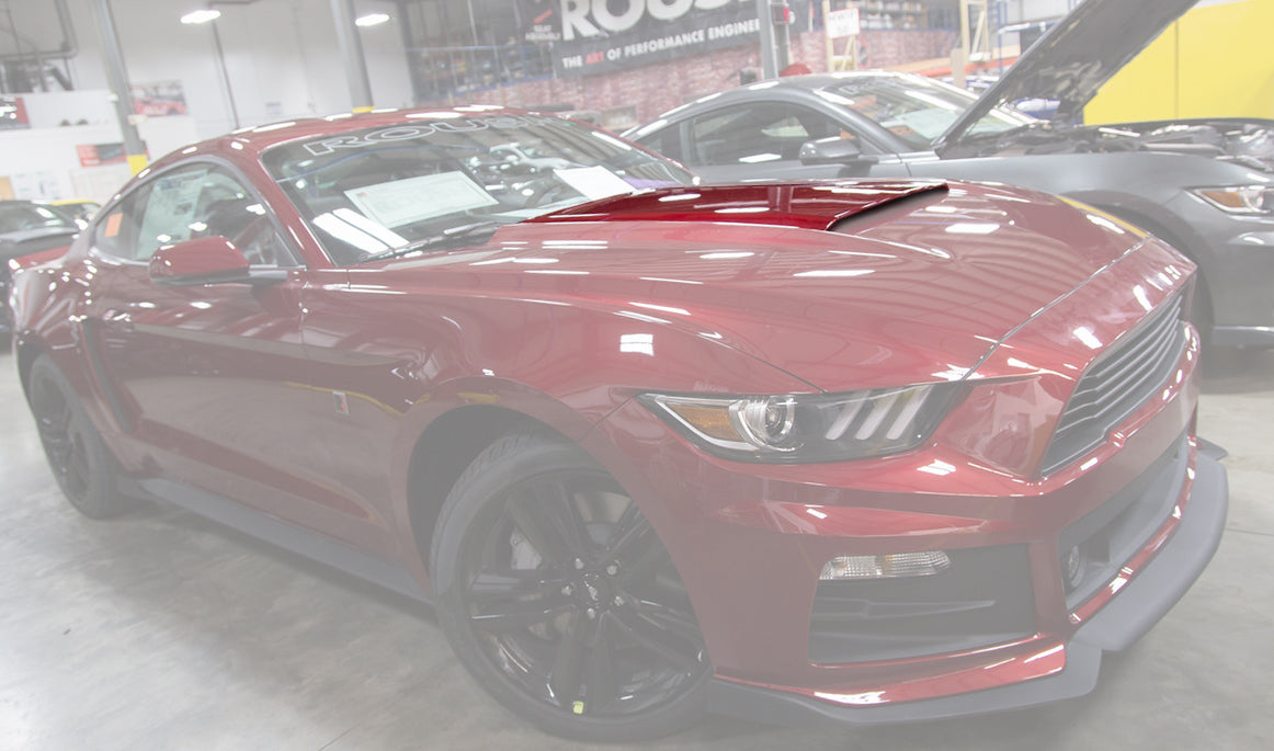 2015-2017 Ford Mustang Roush ABS Hood Scoop Custom Painted Ruby Red RR 421865