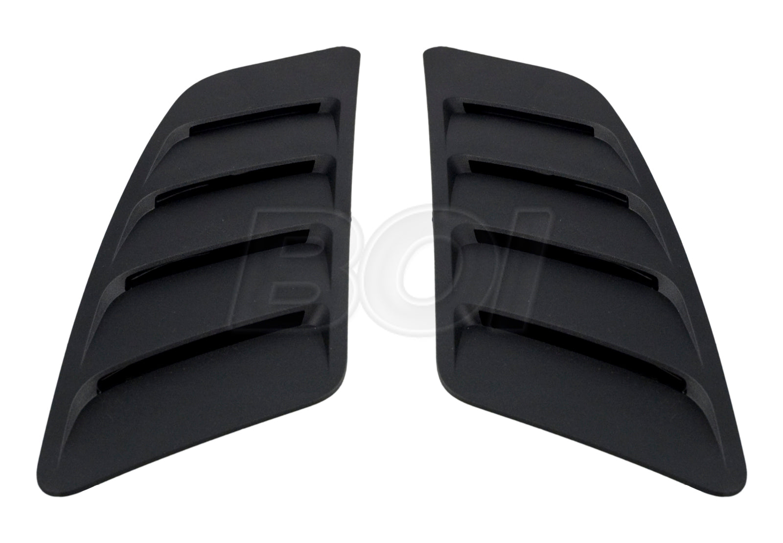 2015-2017 Ford Mustang GT 5.0 Roush 421869 Hood Vent Heat Extractors Black Pair