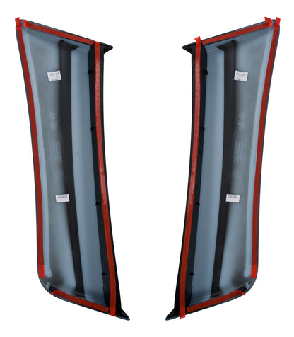 2015-2023 Mustang Roush Quarter Panel Side Scoops Competition Orange CY Pair