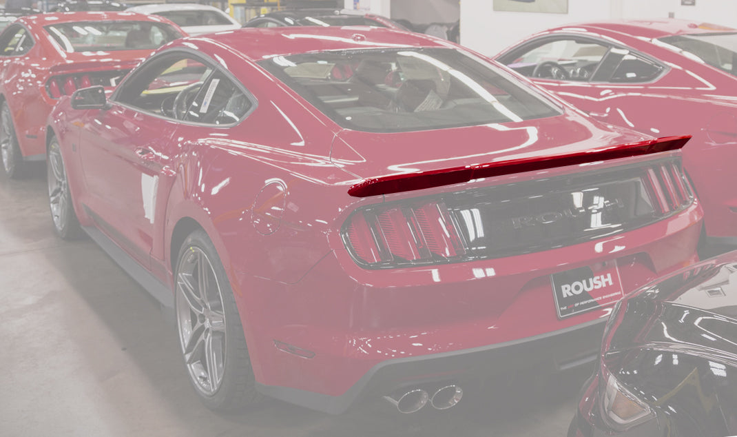 2015-2023 Mustang Coupe / Fastback Roush Rear Spoiler Wing Ruby Red RR 412890