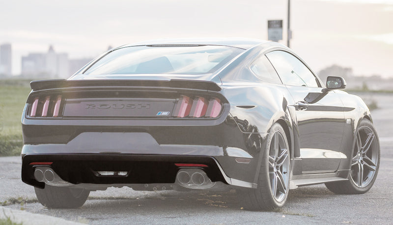 2015-2017 Ford Mustang w/ Backup Sensor Roush 421919 Rear Fascia Valance Black