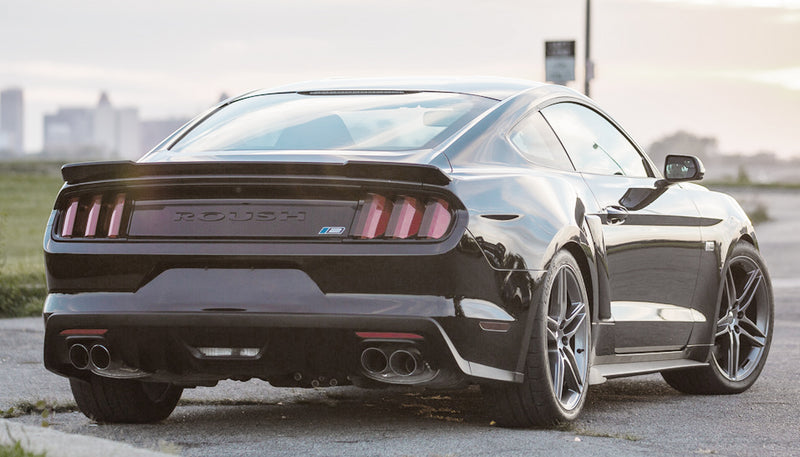 2015-2017 Ford Mustang w/ Backup Sensor Roush 421919 Rear Fascia Valance Black