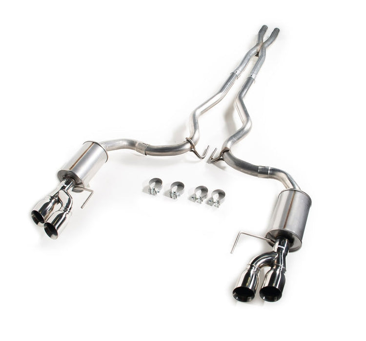 2018-2023 Mustang Coupe GT 5.0L Roush 422093 Cat Back Exhaust System with X Pipe