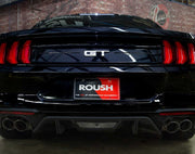 2018-2023 Ford Mustang GT Roush 422100 Chrome Quad Tip Active Exhaust System
