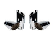 2018-2023 Ford Mustang GT Roush 422100 Chrome Quad Tip Active Exhaust System