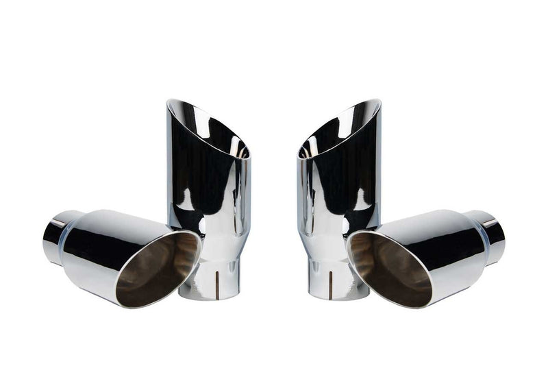 2018-2023 Ford Mustang GT Roush 422100 Chrome Quad Tip Active Exhaust System
