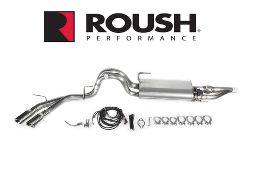 2015-2020 Ford F-150 V8 5.0 Roush Active Cat-Back Side Exit Exhaust System Kit