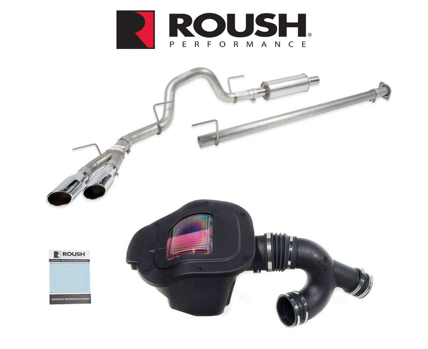 2019-2020 F150 3.5L Roush 422172 Exhaust & Cold Air Kit Performance Pac Level 2