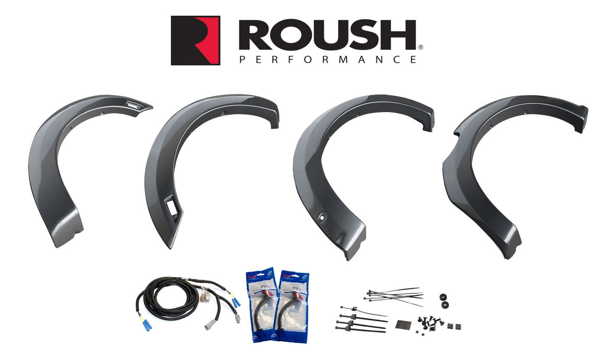 Ford Ranger Raptor Roush Kit 2019-2023 Ford Ranger Roush 422231 Fender Flare Kit w/ LED Lighting ...