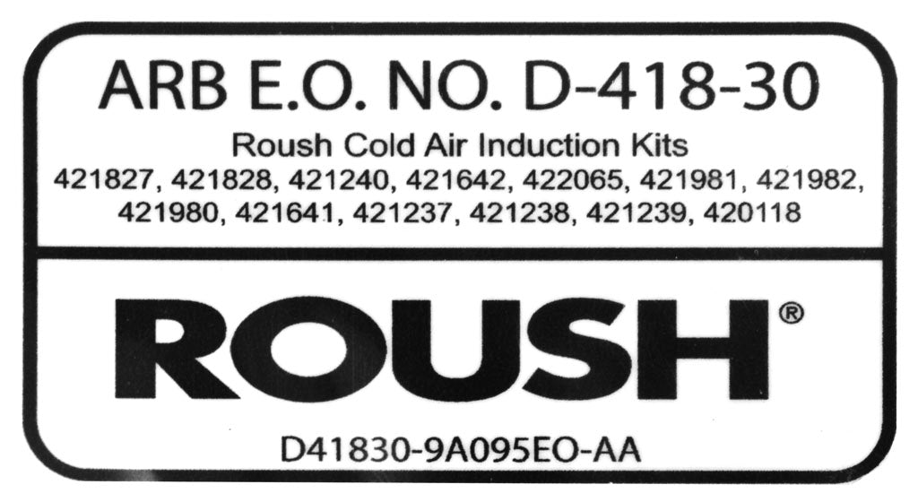 2015-2017 Ford F-150 3.5 V6 Roush Cold Air Intake w/ Ecoboost Emblem
