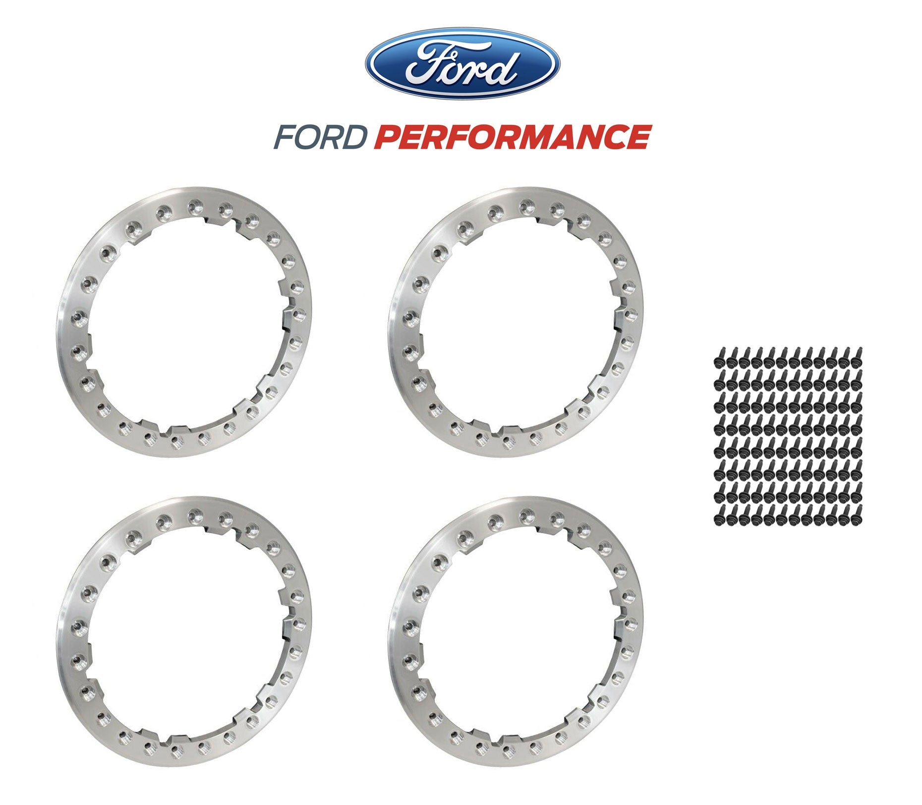 Raptor R Ring 2019-2020 Ford F150 Raptor OEM Forged Aluminum Bead-lock Wheel Rings ...
