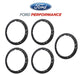2021-2023 Bronco Genuine Ford 5pc Gloss Black Aluminum Bead Lock Trim Ring Kit