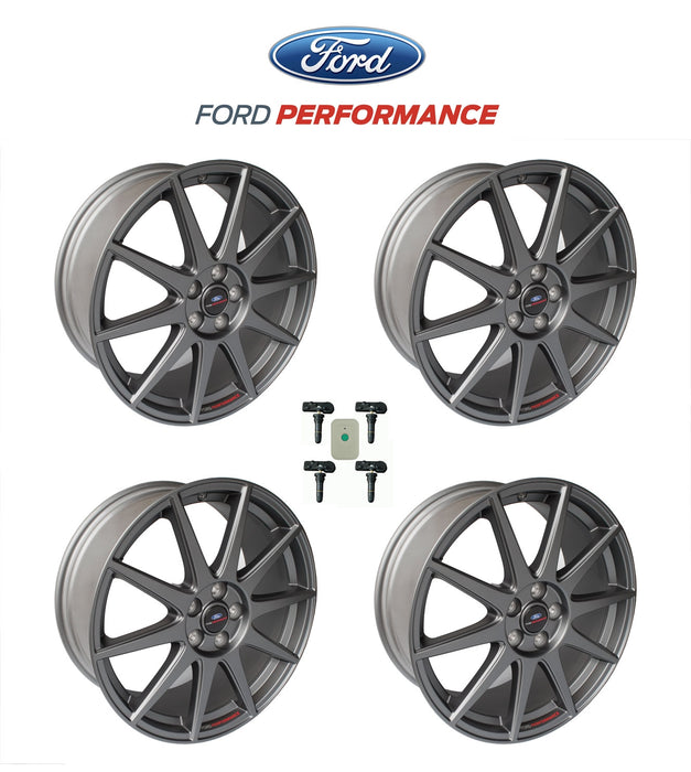 2013-2018 Ford Focus ST OEM 19" x 8"  Matte Gray Wheels Set of 4 w/ TPMS Kit