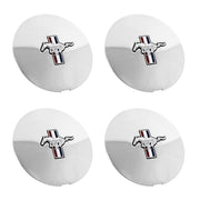 1991-1993 Mustang Pony Wheel 6.75" Chrome Center Caps w Running Horse - Set of 4