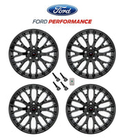 2015-2023 Mustang GT OEM Staggered Black Wheels 19" x 9" & 9.5" Set of 4 w/ TPMS