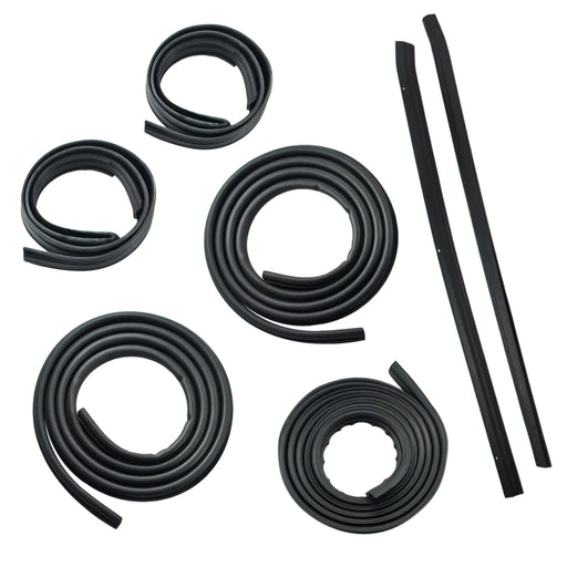 1987-1993 Mustang LX Coupe Door Trunk Deluxe 7 pc Weatherstrip Rubber Seal Kit