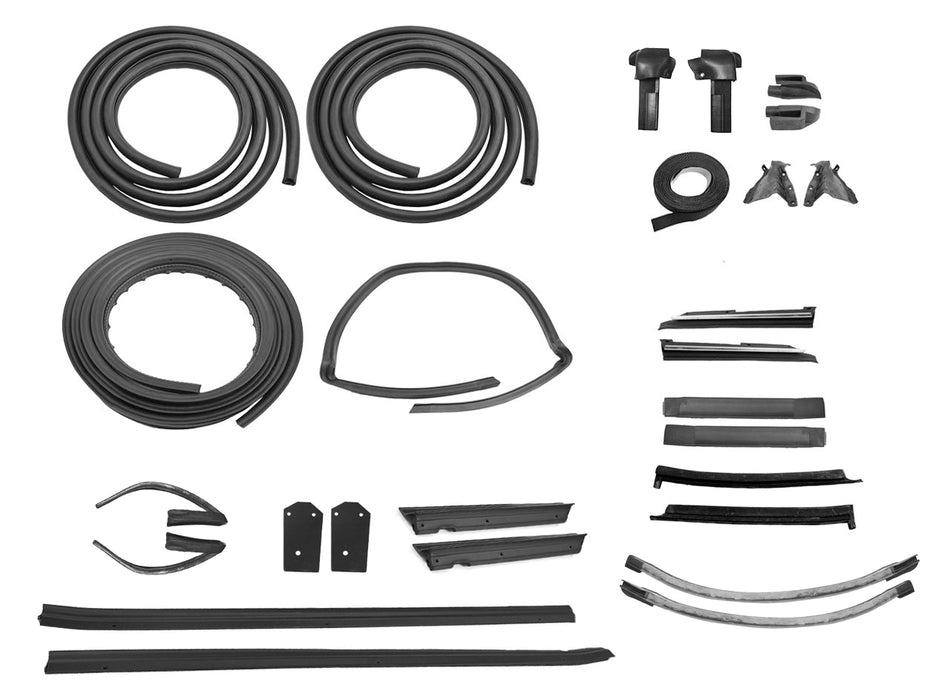 1987 Ford Mustang LX GT Convertible Super Weatherstrip Rubber Seal Kit 27 Pieces