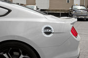 2015-2023 Ford Mustang GT 5.0 Silver w/ Black Fill Embossed Gas Fuel Door
